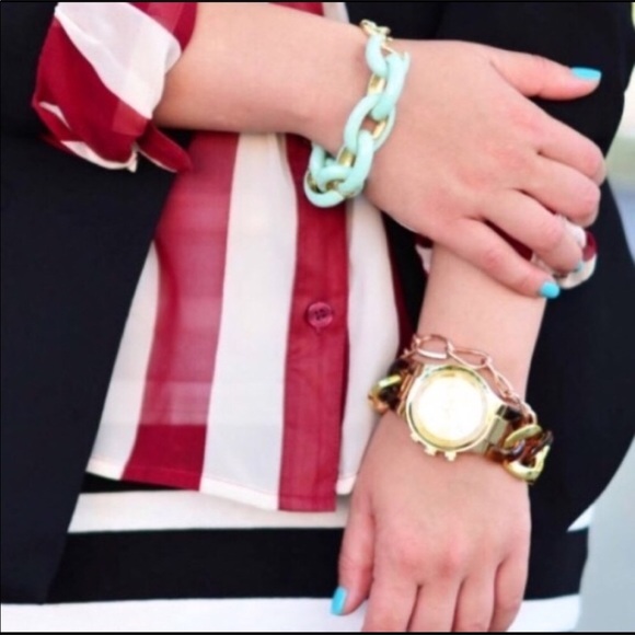 NWOT 3 Enamel Link Bracelets - Picture 5 of 8